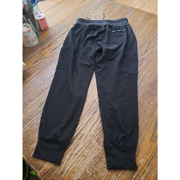 Grey’s Anatomy MP Black Jogger Scrub Pants Elastic Drawstring Waist Pockets - Picture 2 of 3
